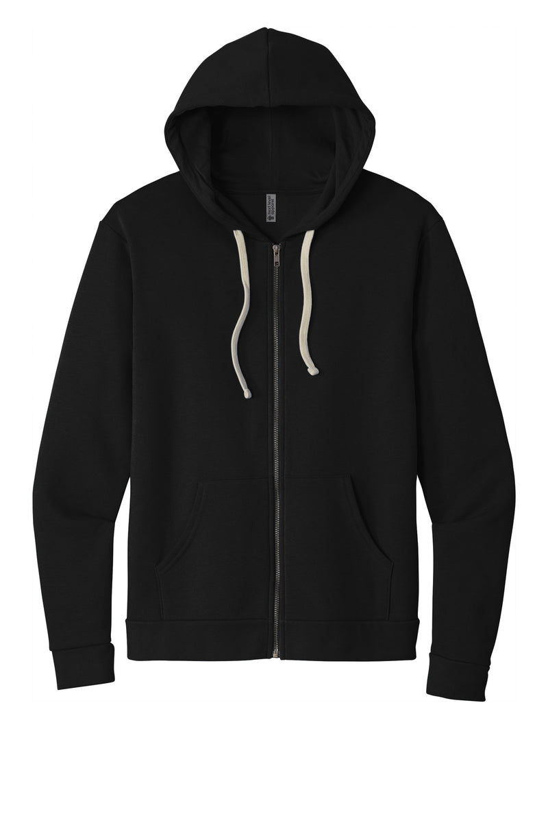Next Level Apparel Adult Santa Barbara Zip Hoodie - Black