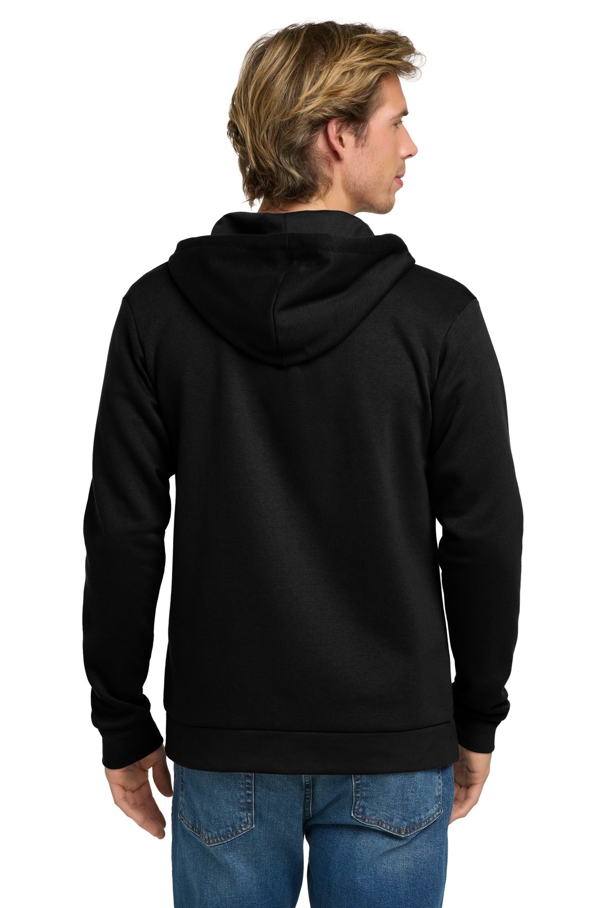 Next Level Apparel Adult Santa Barbara Zip Hoodie - Black