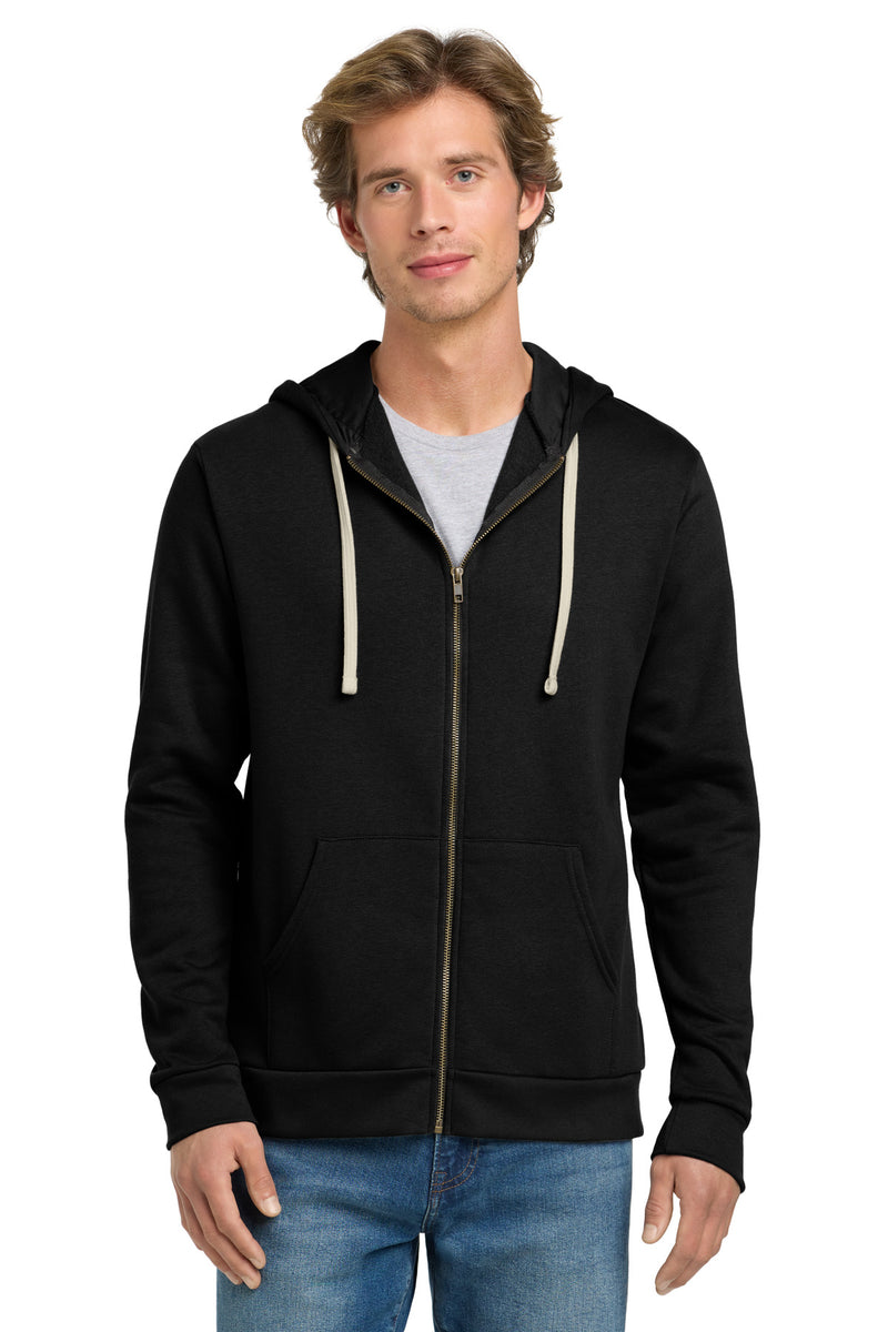 Next Level Apparel Adult Santa Barbara Zip Hoodie - Black