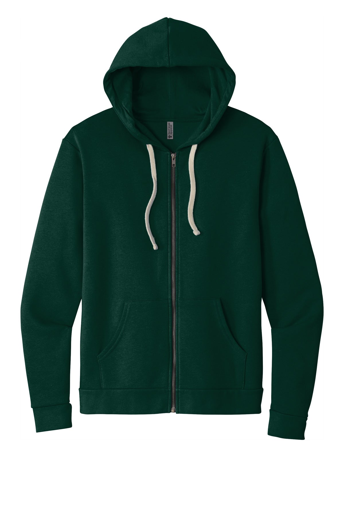 Next Level Apparel Adult Santa Barbara Zip Hoodie - Forest Green
