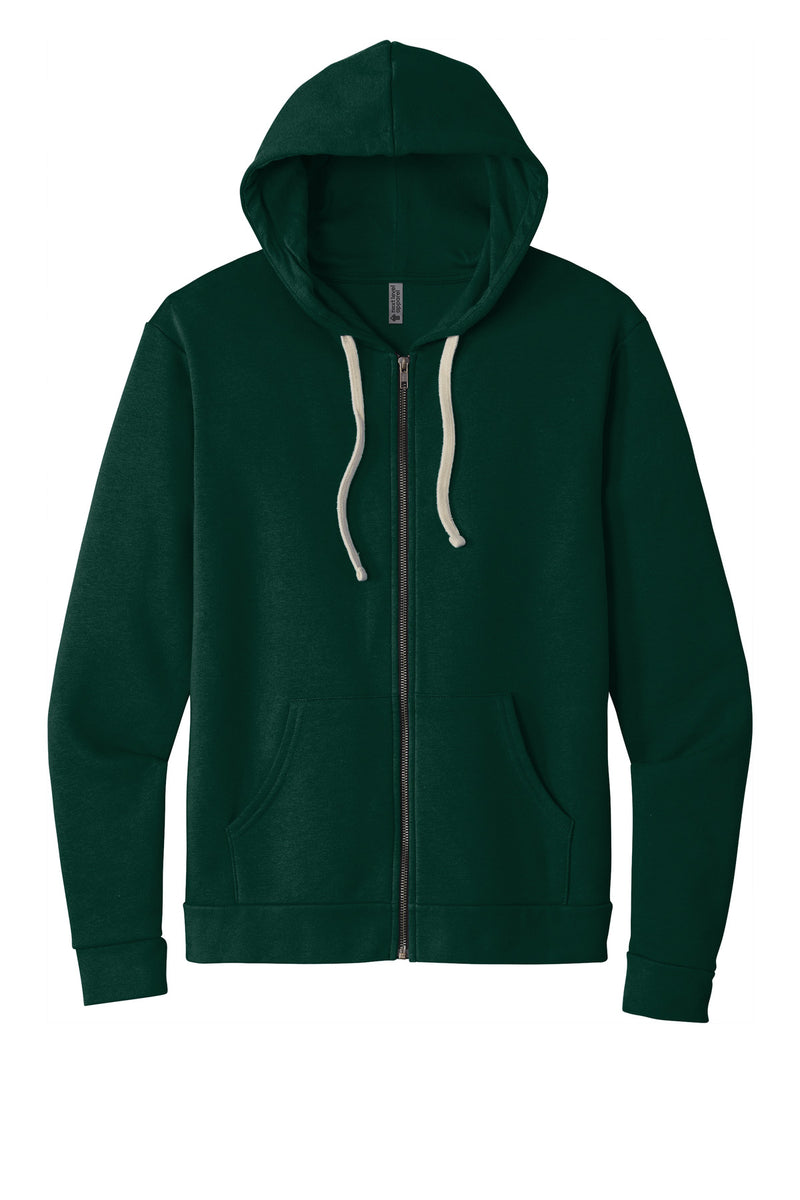 Next Level Apparel Adult Santa Barbara Zip Hoodie - Forest Green