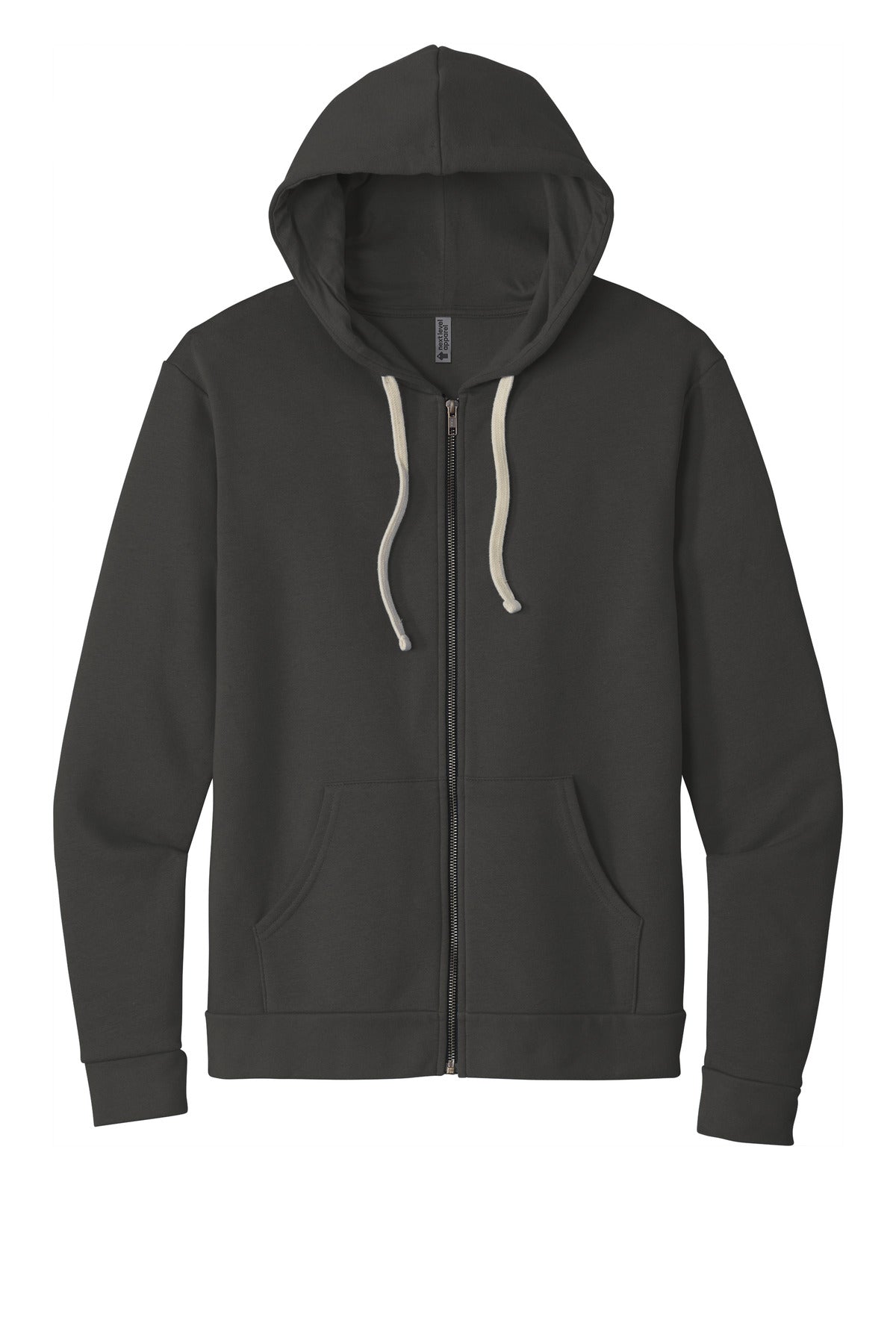 Next Level Apparel Adult Santa Barbara Zip Hoodie - Heavy Metal