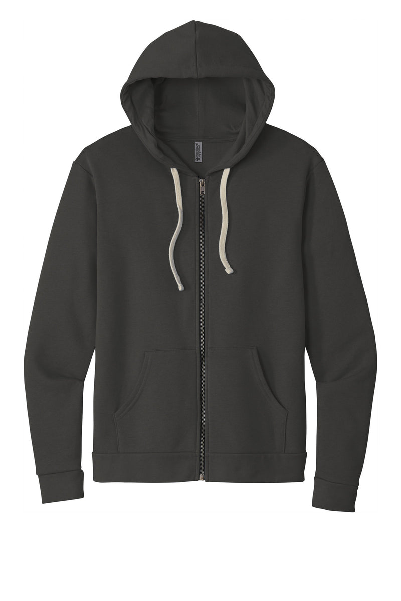 Next Level Apparel Adult Santa Barbara Zip Hoodie - Heavy Metal