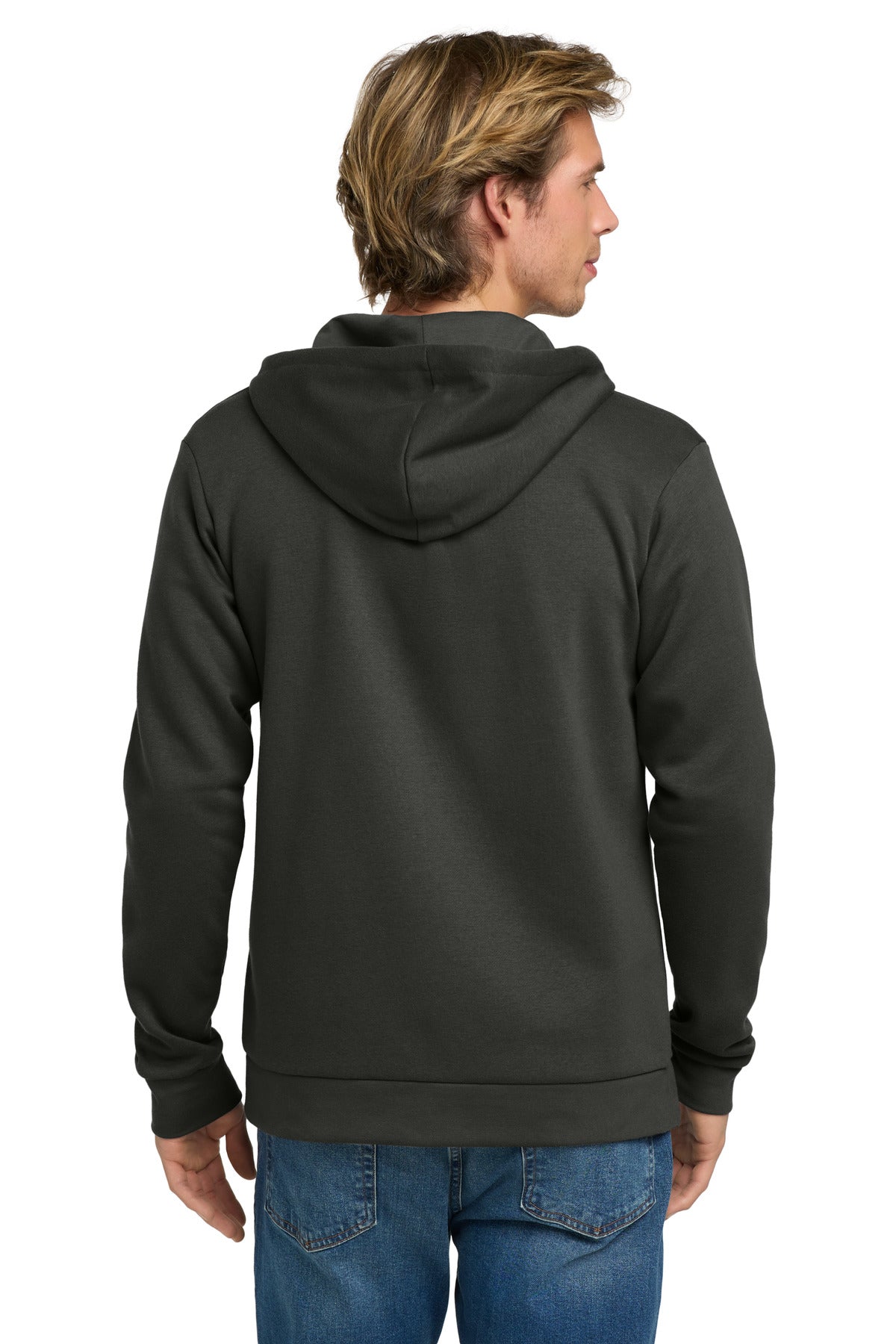 Next Level Apparel Adult Santa Barbara Zip Hoodie - Heavy Metal