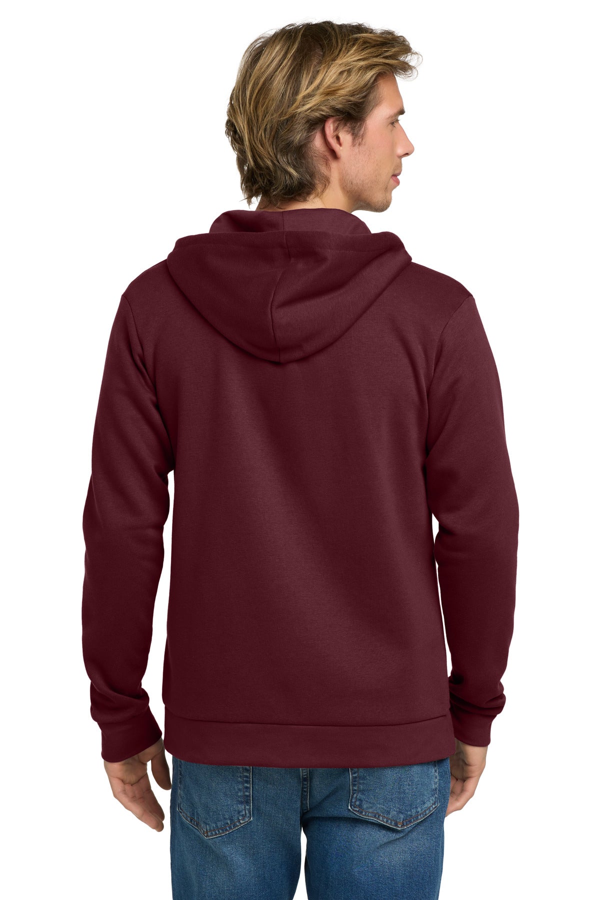 Next Level Apparel Adult Santa Barbara Zip Hoodie - Maroon