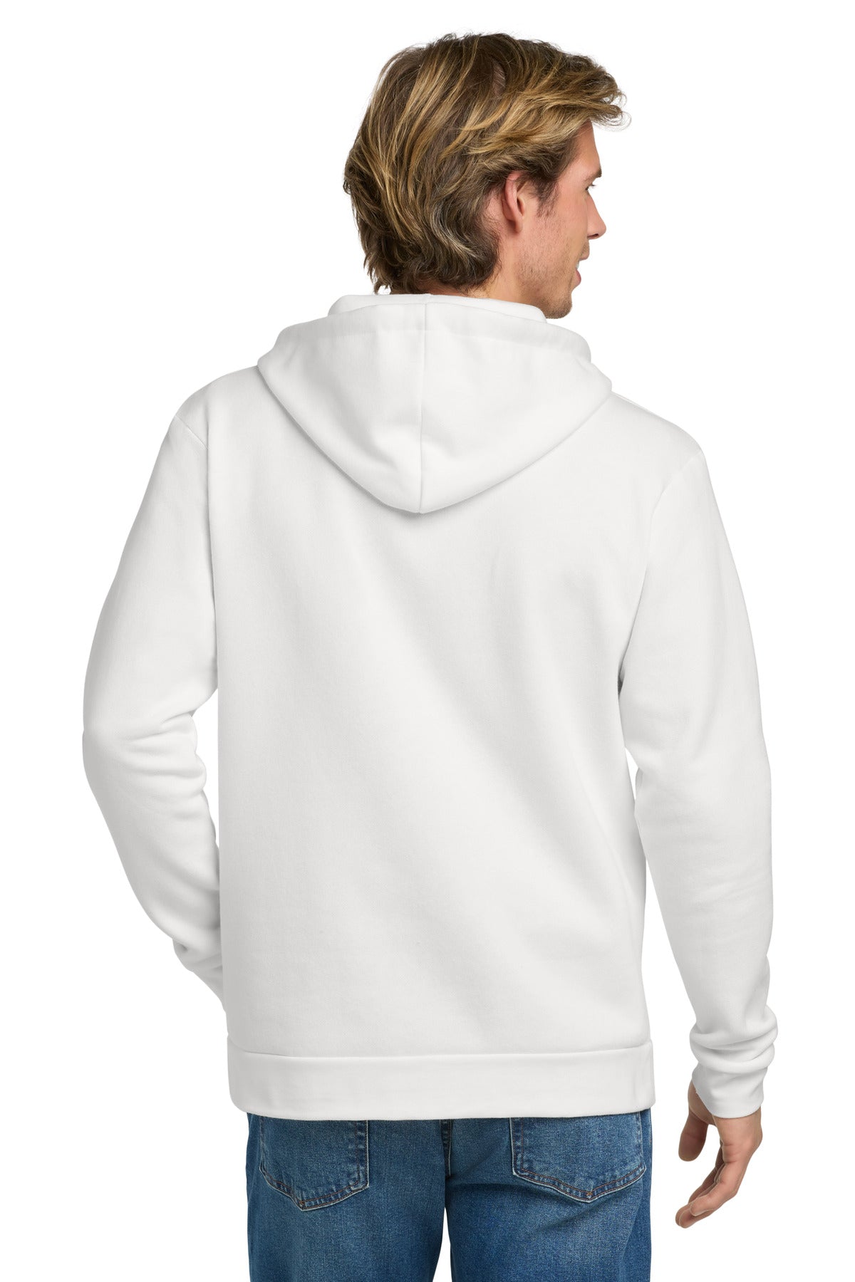 Next Level Apparel Adult Santa Barbara Zip Hoodie - White