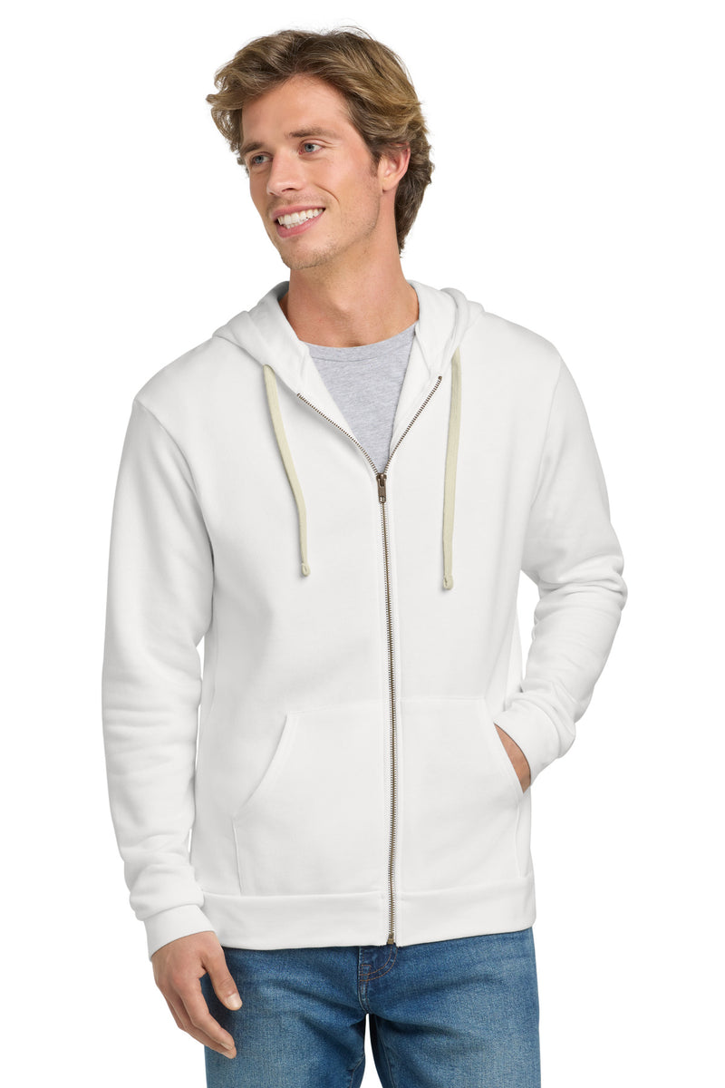 Next Level Apparel Adult Santa Barbara Zip Hoodie - White