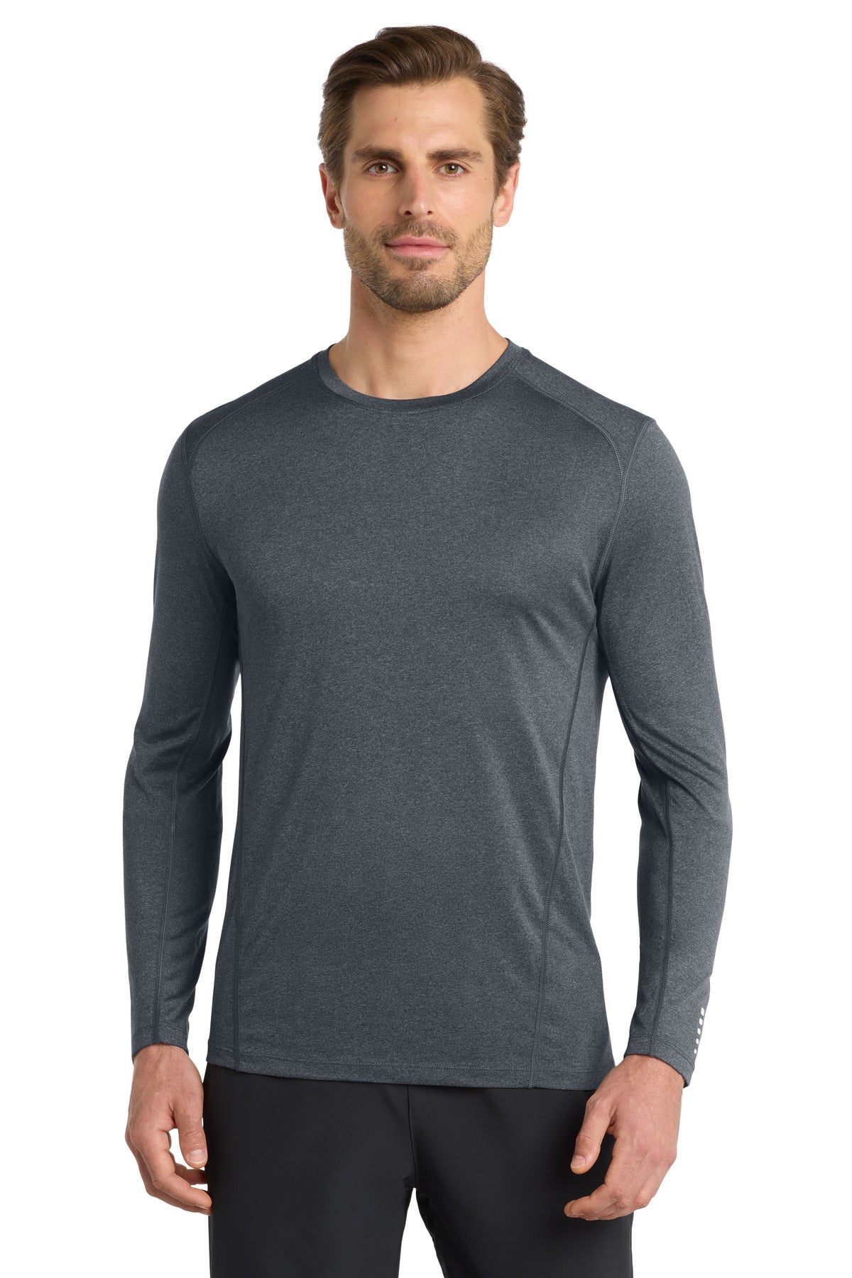 OGIO Long Sleeve Pulse Crew - Gear Grey