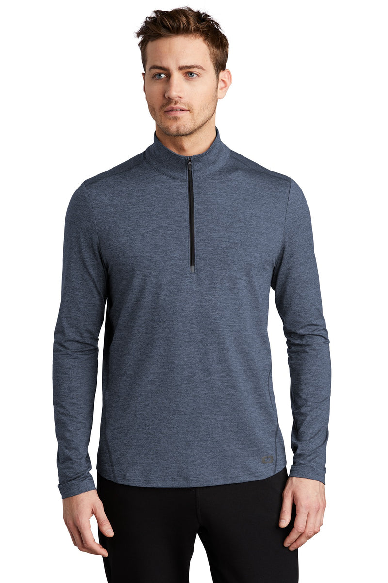 OGIO  Force 1/4-Zip - Blue Indigo Heather