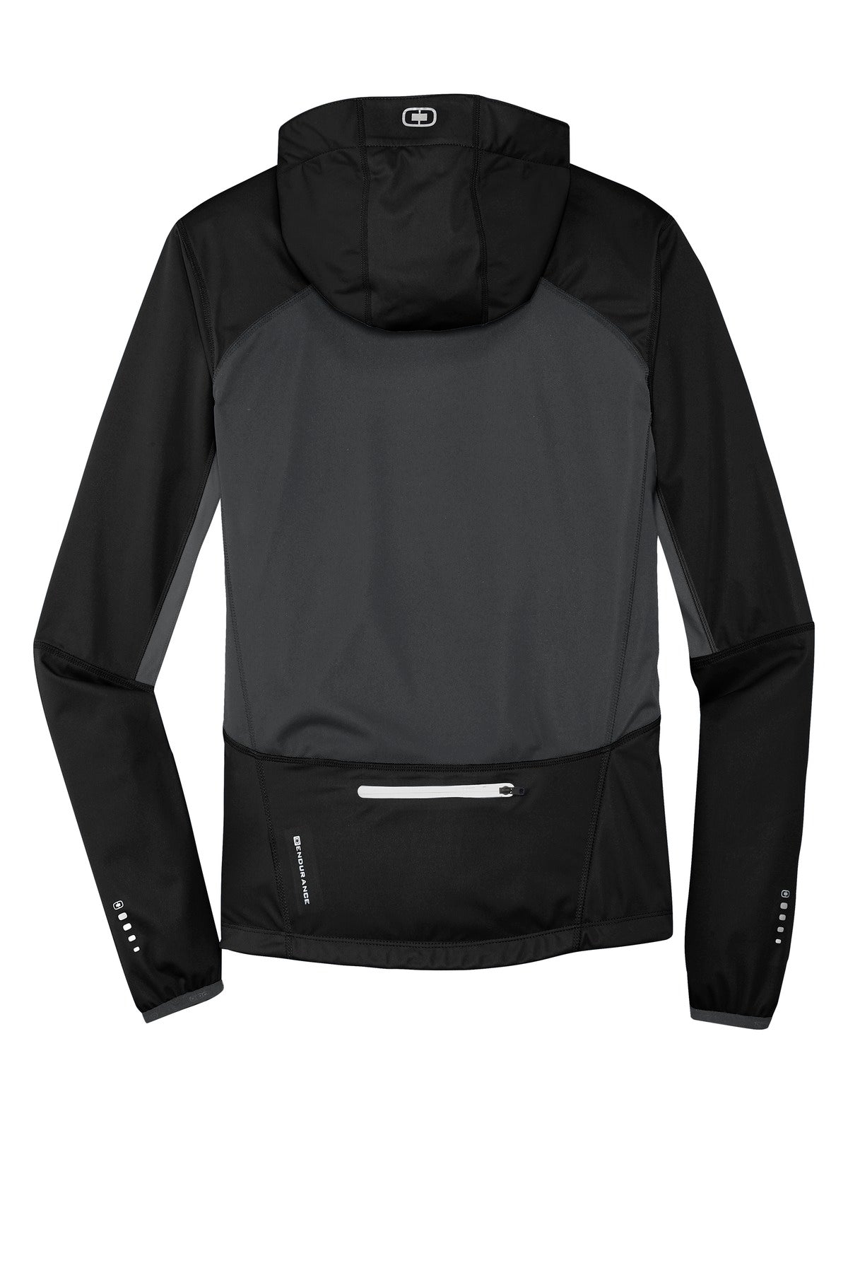 OGIO Pivot Soft Shell - Blacktop/ Gear Grey flat back