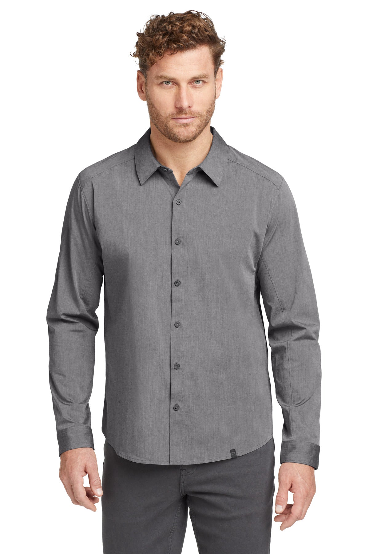 OGIO  Commuter Woven Shirt - Gear Grey Heather