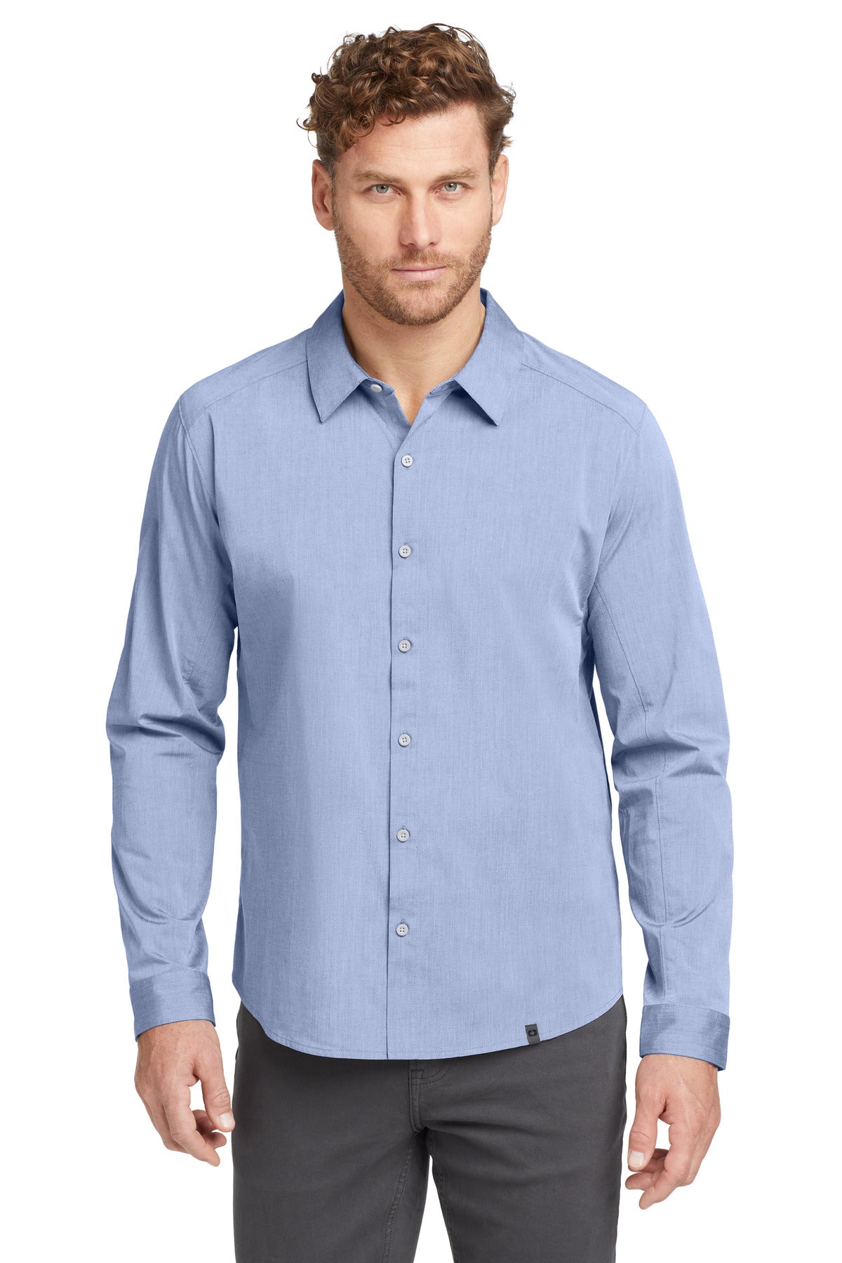 OGIO  Commuter Woven Shirt - Metal Blue Heather