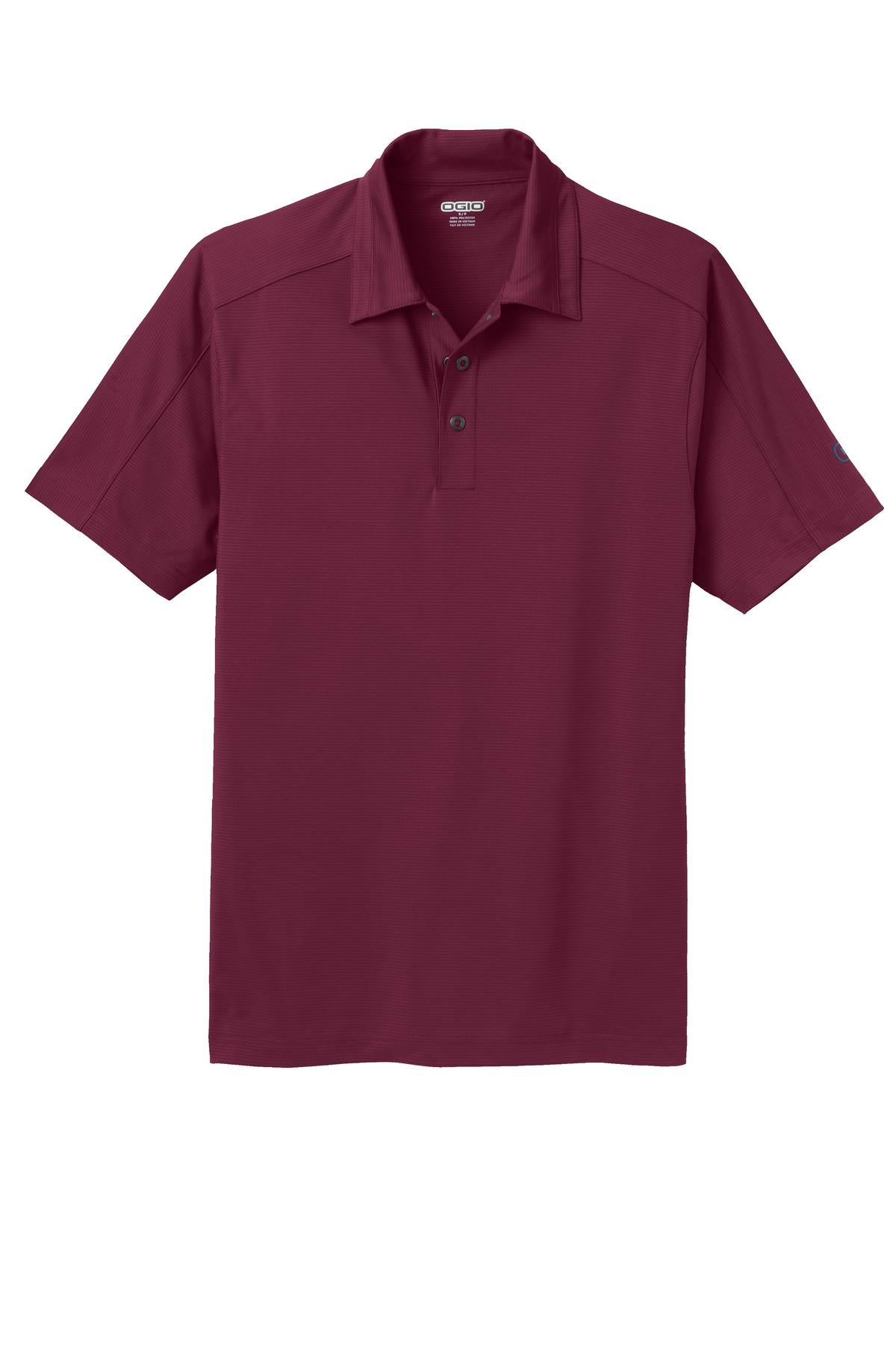OGIO Linear Polo - Molten Maroon