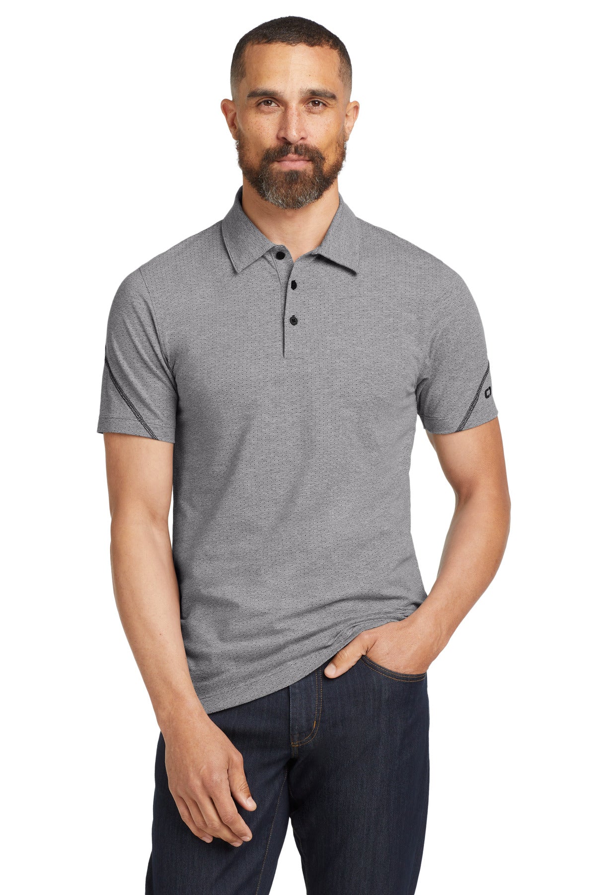 OGIO  Tread Polo - Grey Heather
