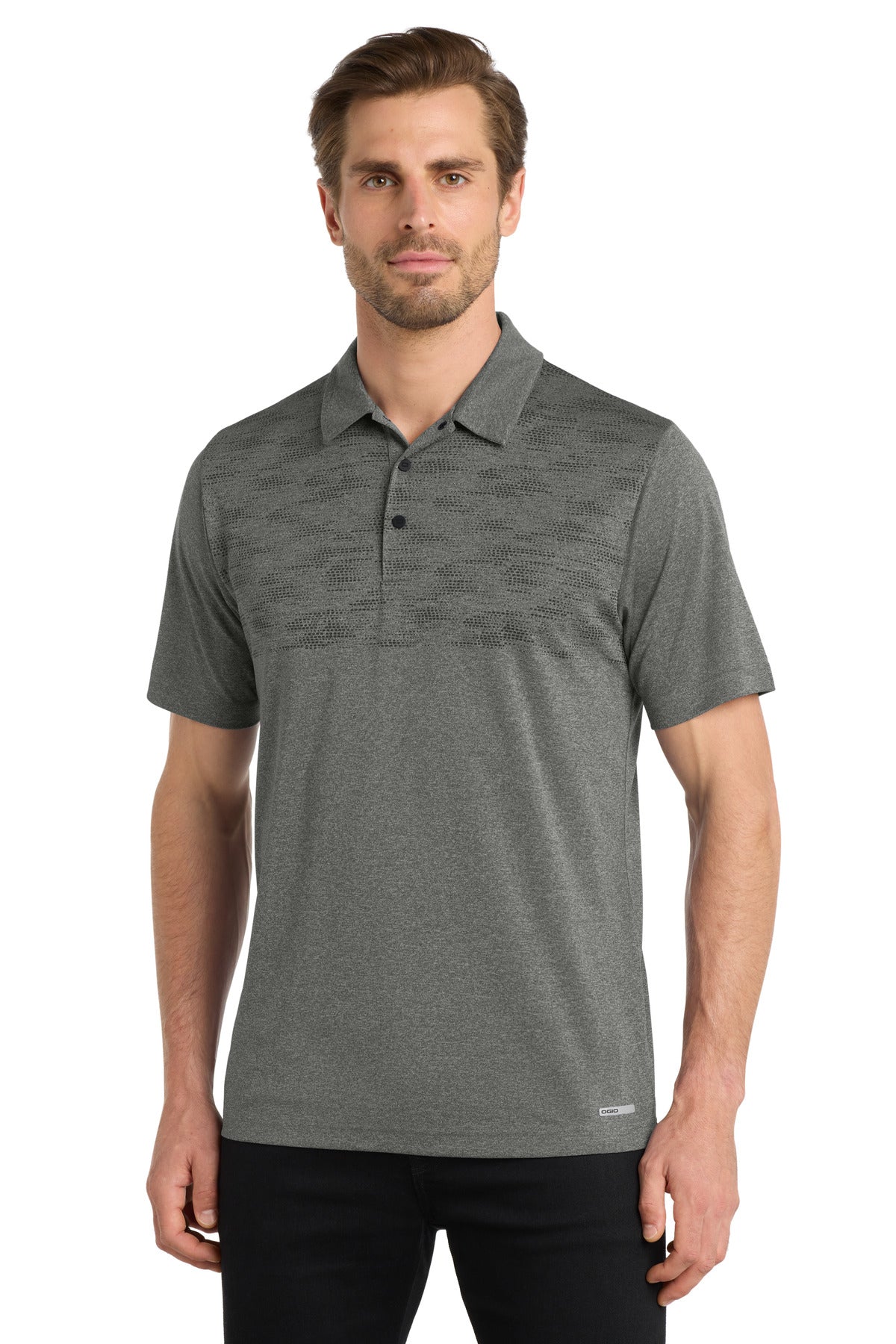OGIO  Gravitate Polo - Dark Heather Grey