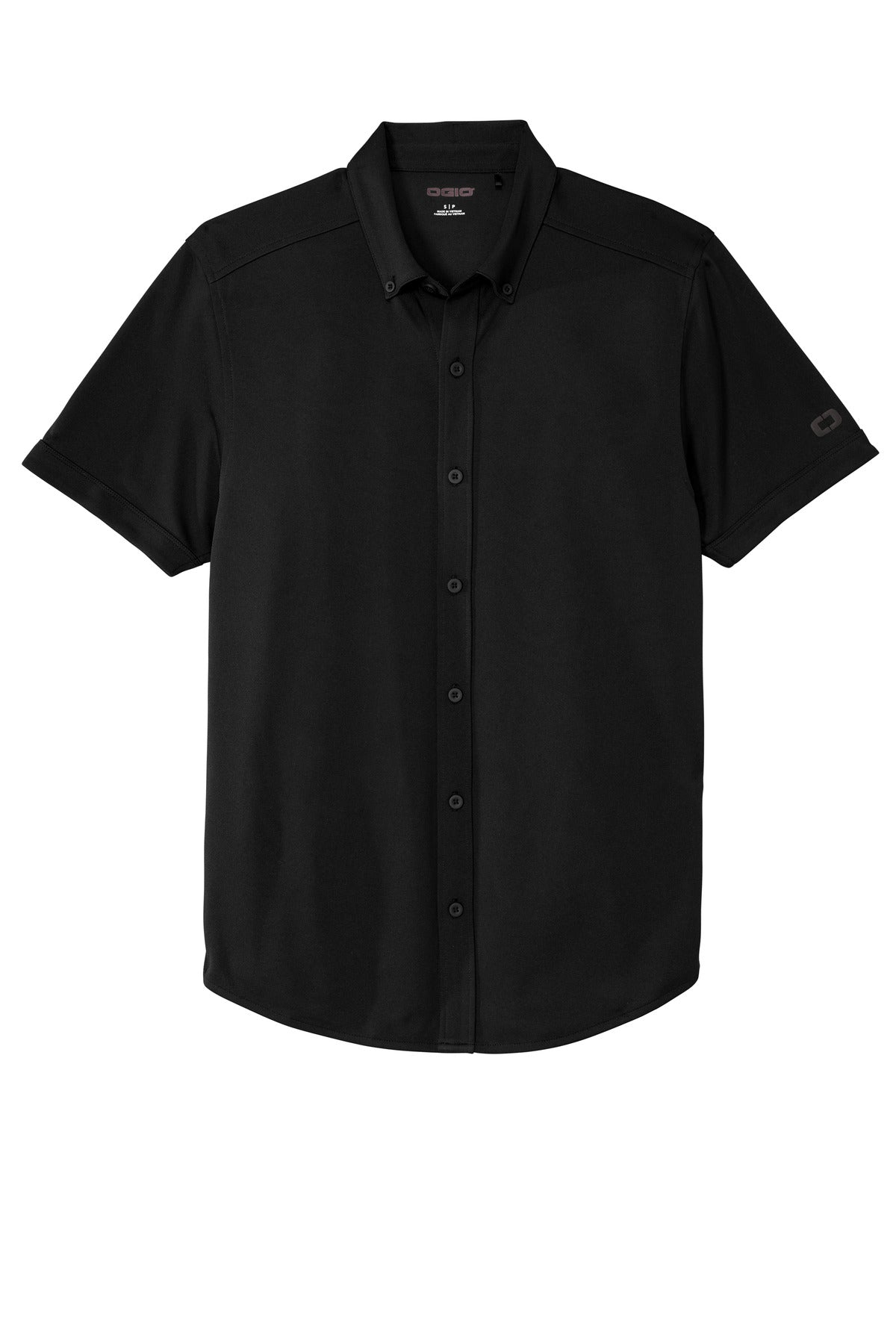 OGIO  Gravitate Full-Button Polo - Blacktop