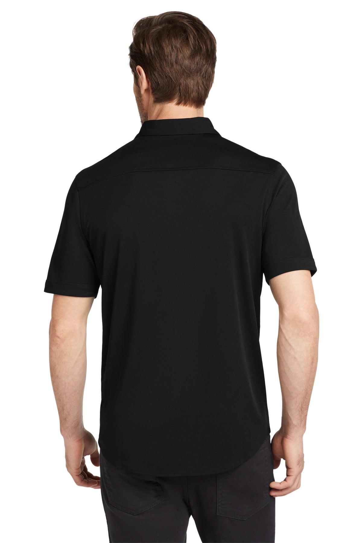 OGIO  Gravitate Full-Button Polo - Blacktop