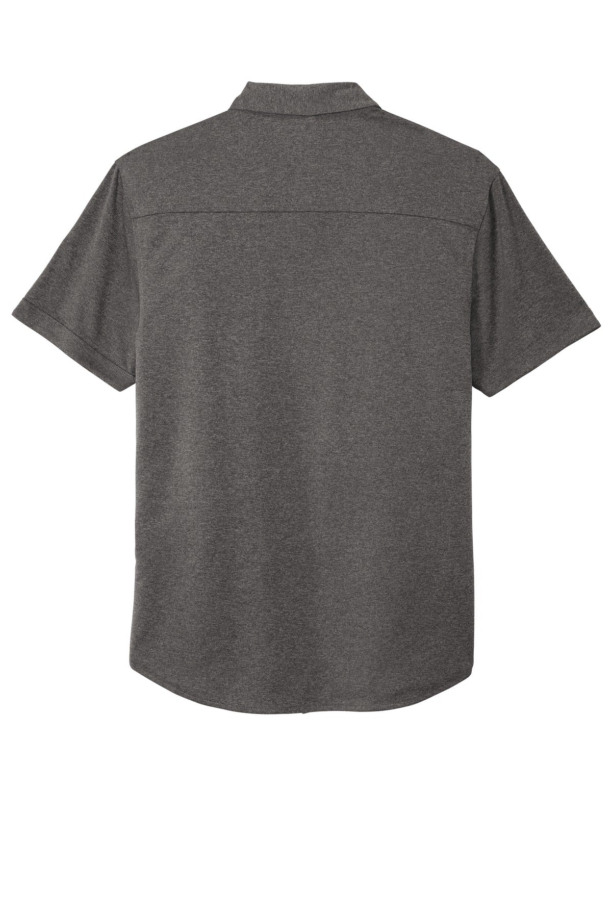 OGIO  Gravitate Full-Button Polo - Dark Heather Grey