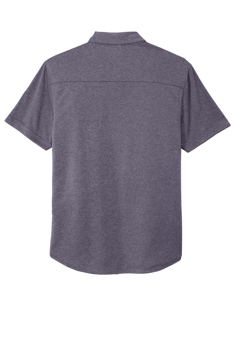 OGIO  Gravitate Full-Button Polo - Navy Heather