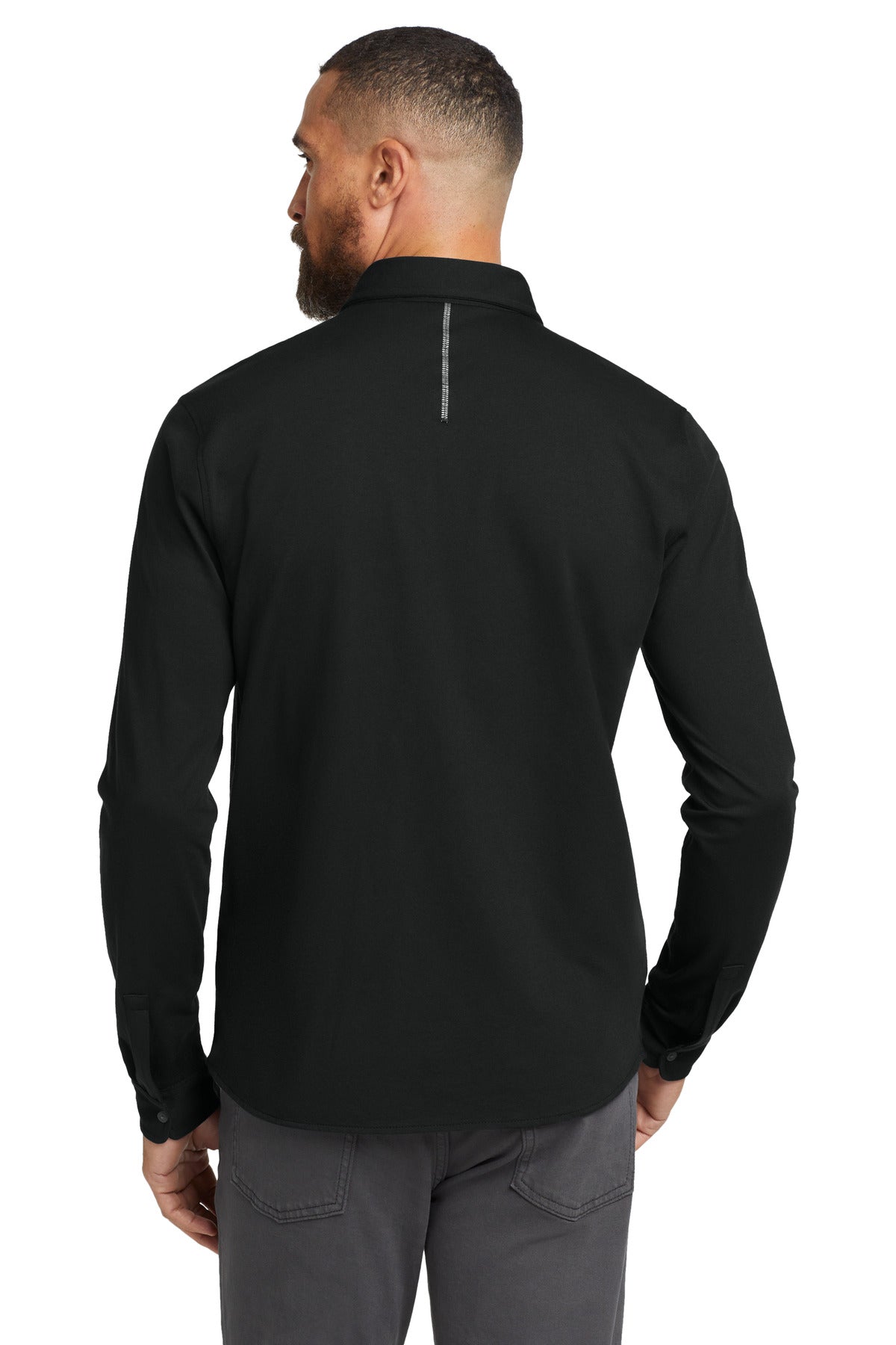 OGIO   Code Stretch Long Sleeve Button-Up - Blacktop