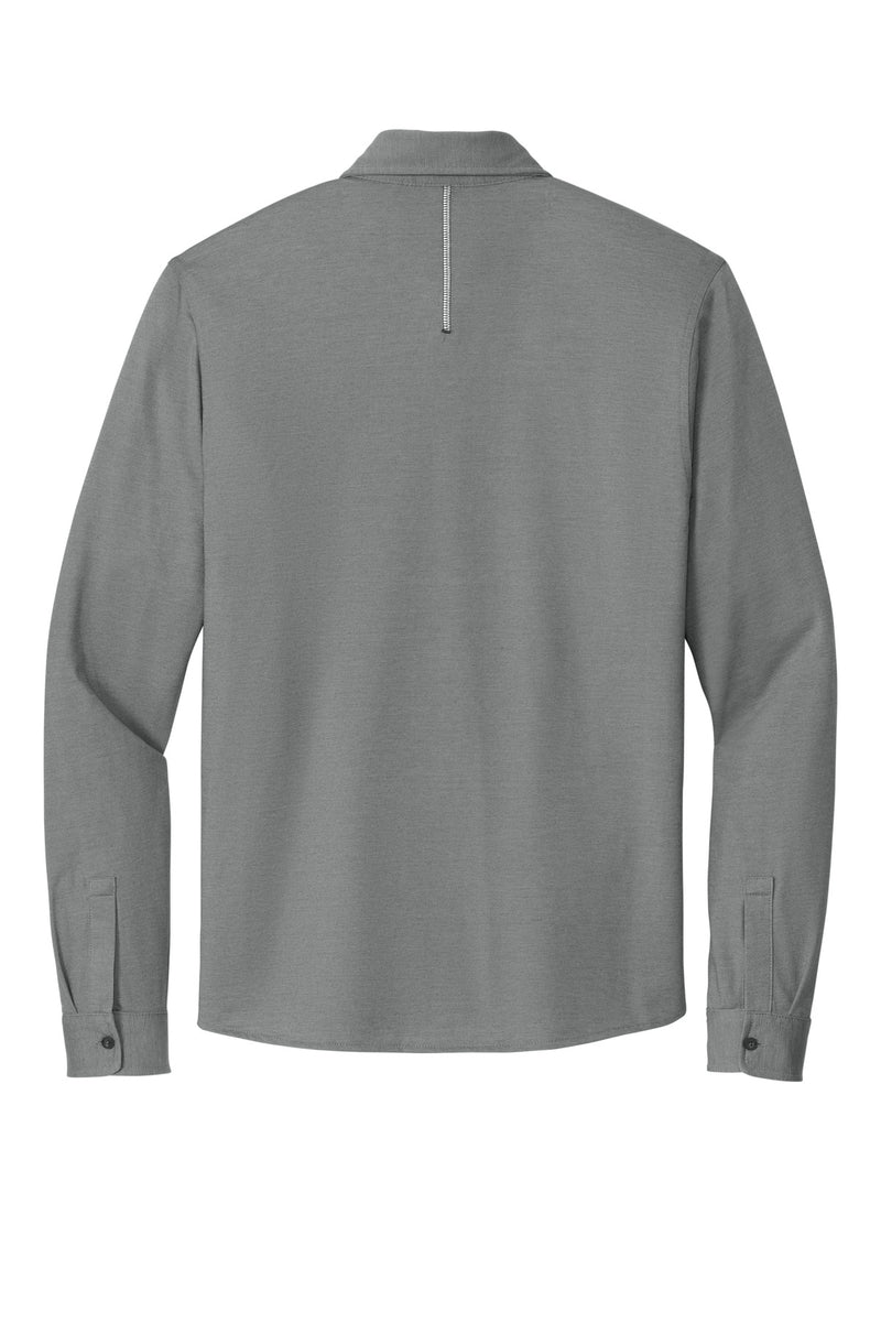 OGIO   Code Stretch Long Sleeve Button-Up - Tarmac Grey Heather