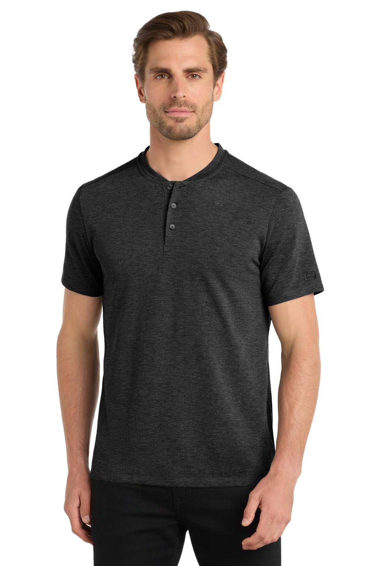 OGIO Evolution Henley - Blacktop