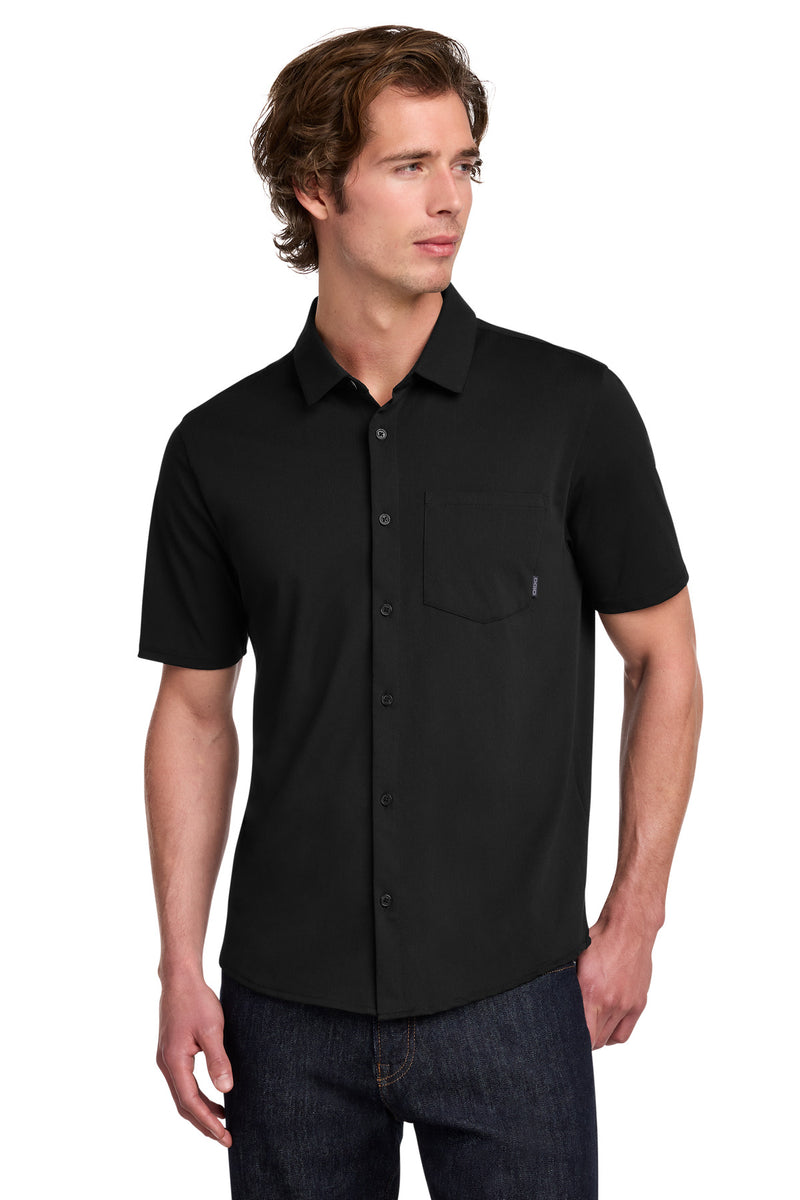 OGIO Extend Short Sleeve Button-Up - Blacktop