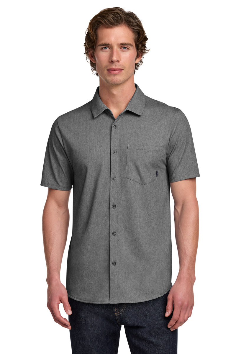 OGIO Extend Short Sleeve Button-Up - Blacktop Heather
