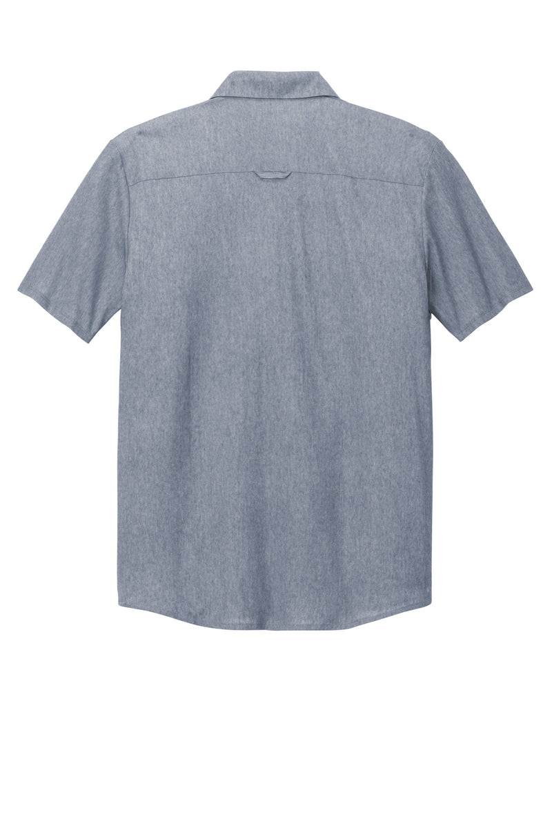 OGIO Extend Short Sleeve Button-Up - Deep Blue Heather