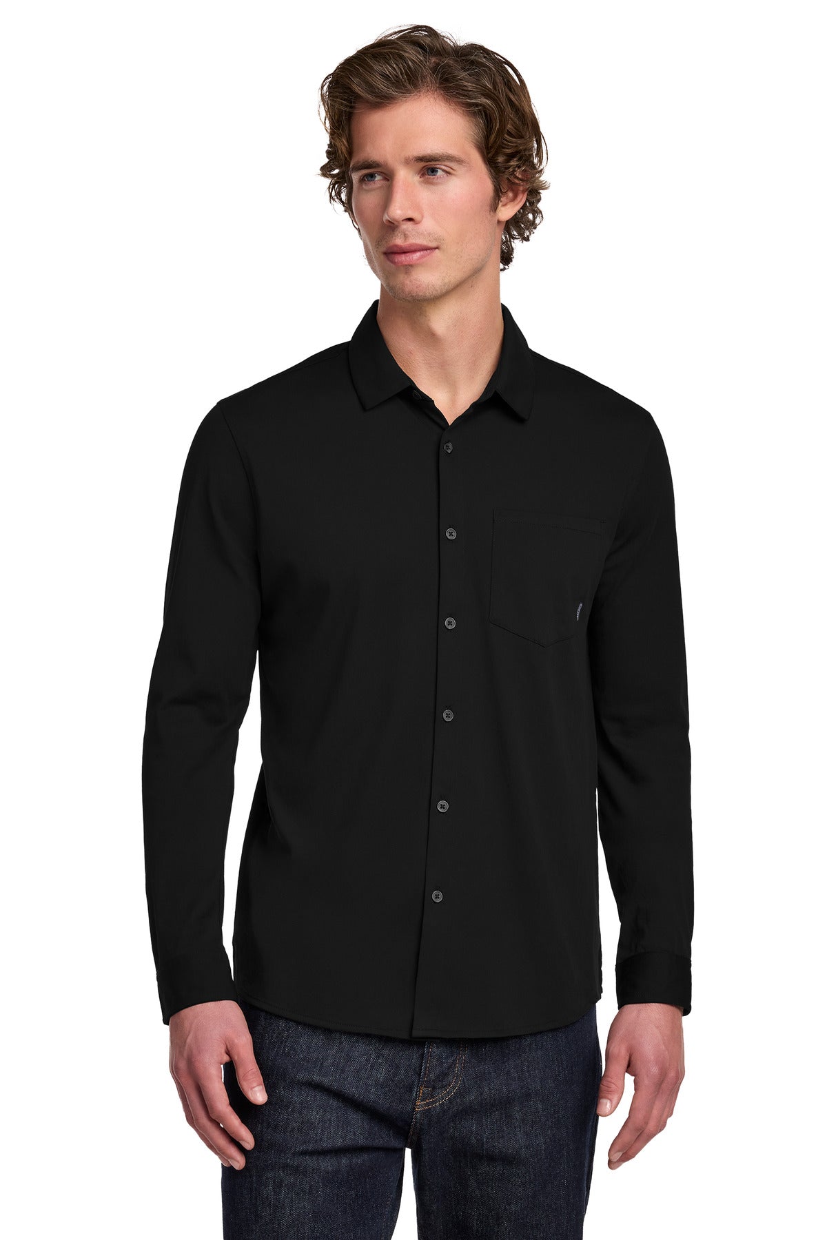 OGIO Extend Long Sleeve Button-Up - Blacktop
