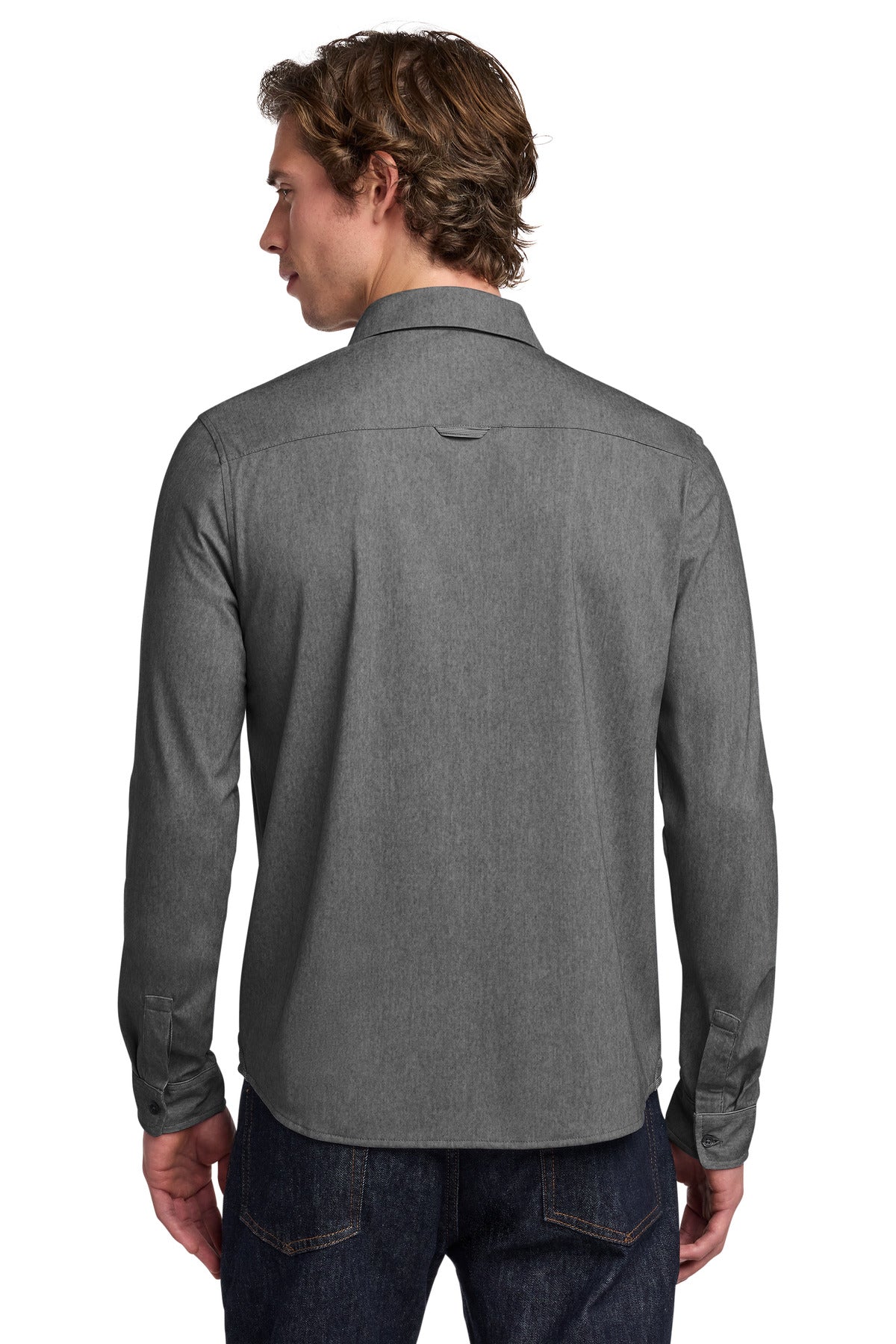 OGIO Extend Long Sleeve Button-Up - Blacktop Heather