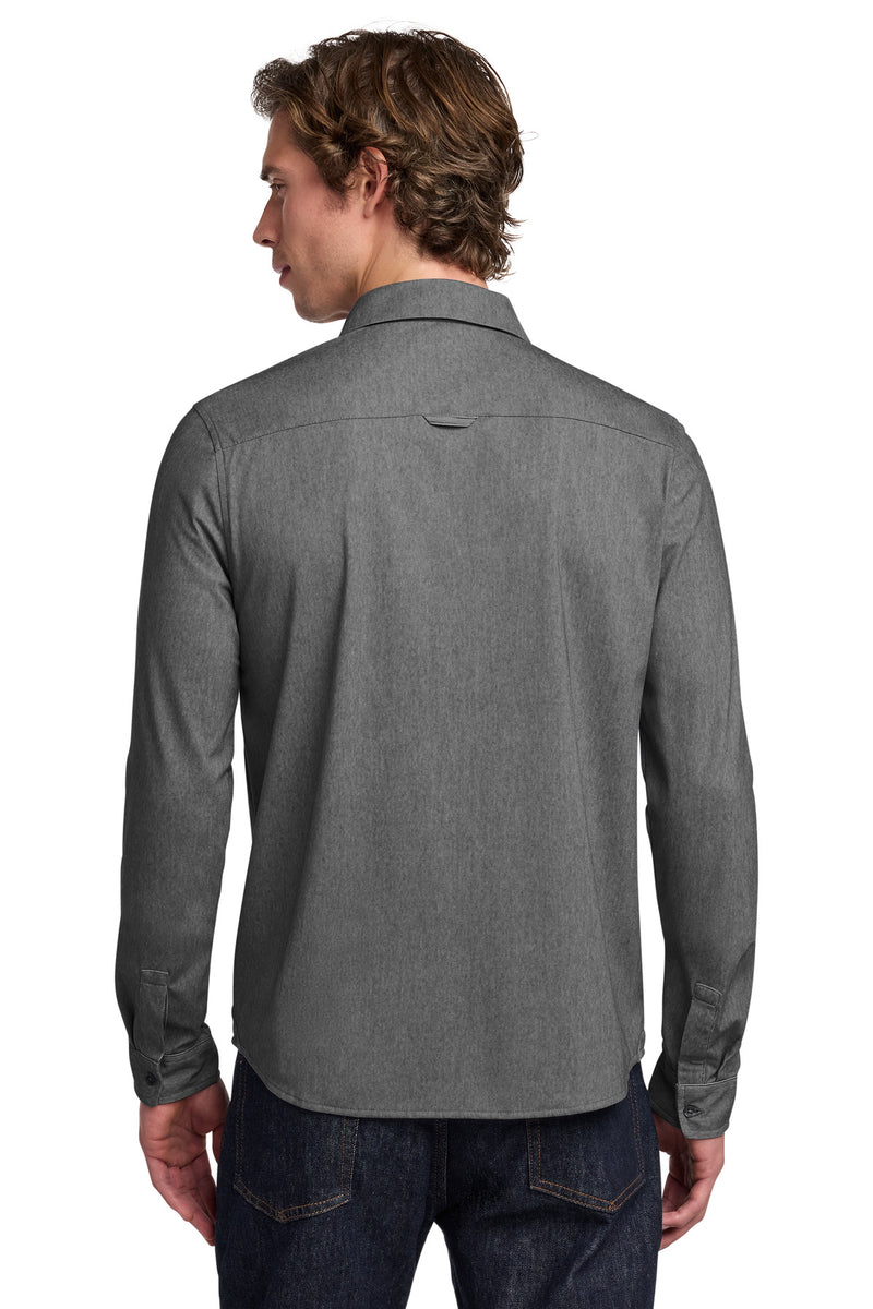 OGIO Extend Long Sleeve Button-Up - Blacktop Heather