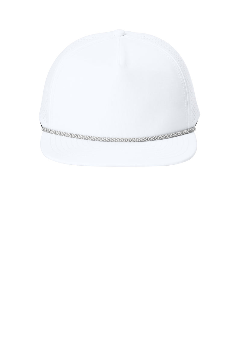 OGIO 5-Panel Rope Performance Cap - White