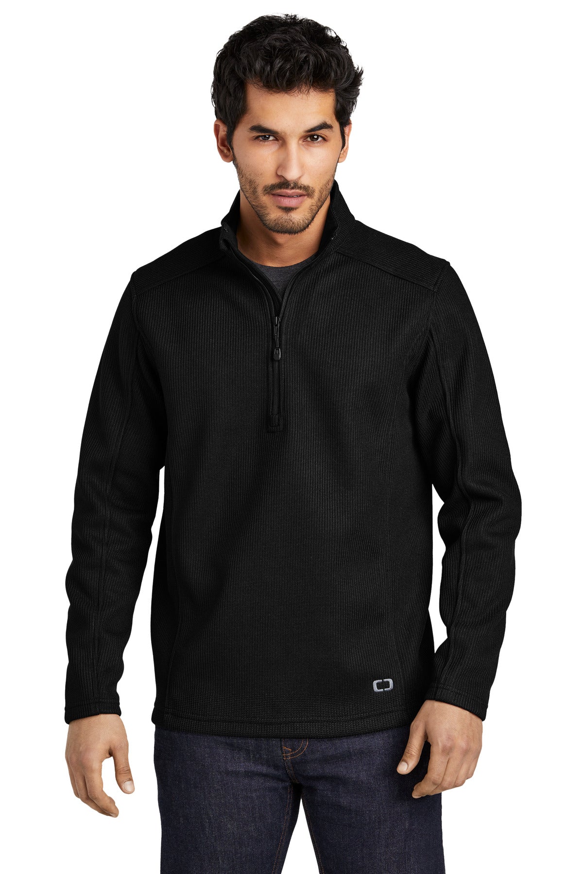 OGIO Grit Fleece 1/2-Zip - Blacktop