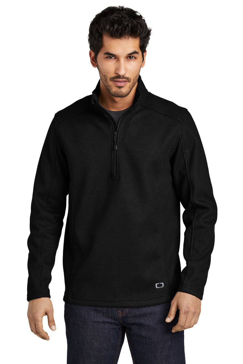 OGIO Grit Fleece 1/2-Zip - Blacktop