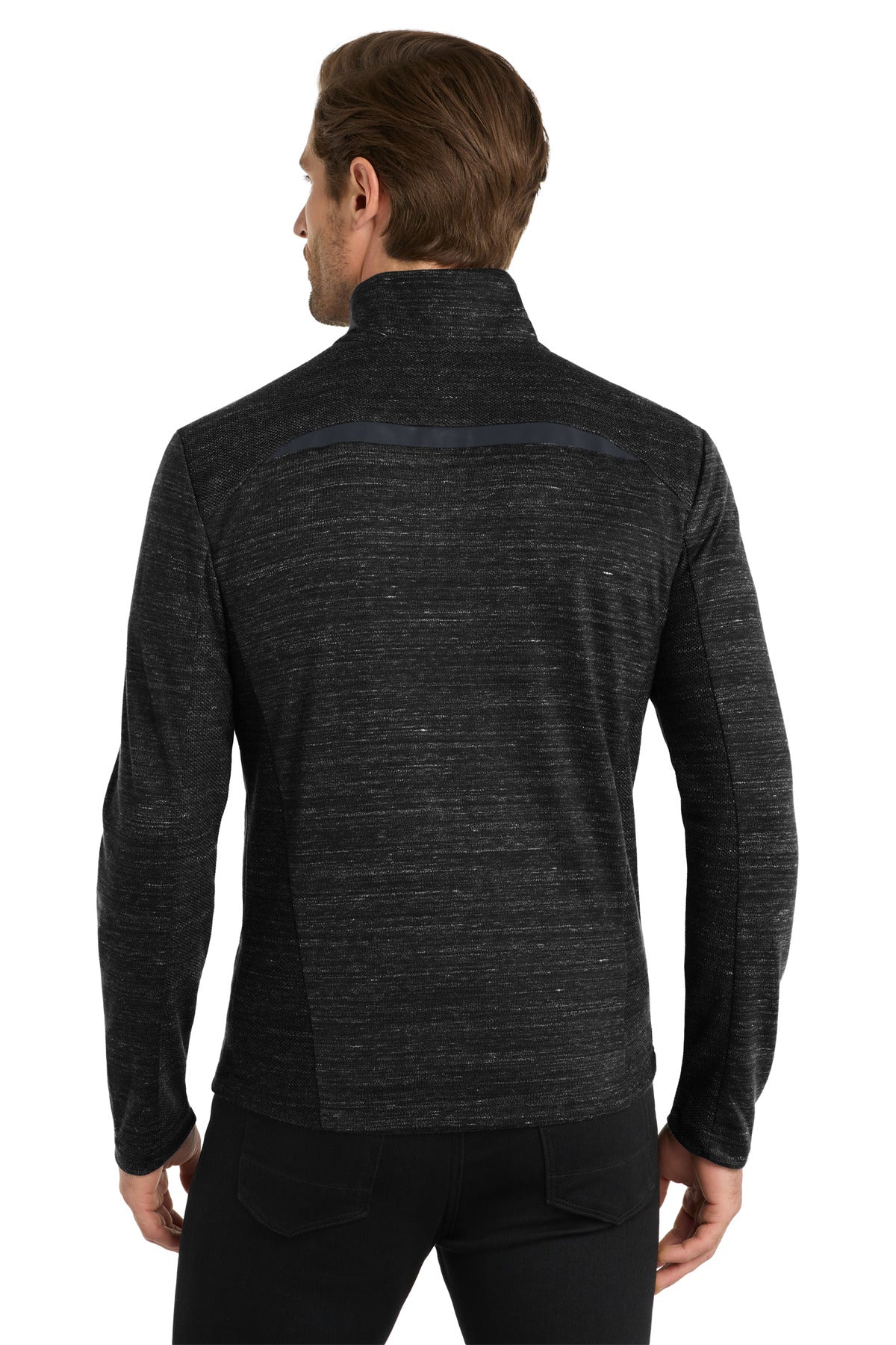 OGIO Flux 1/4-Zip - Blacktop Heather