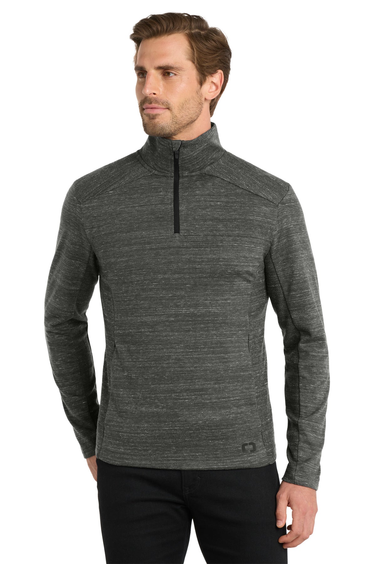 OGIO Flux 1/4-Zip - Tarmac Grey Heather