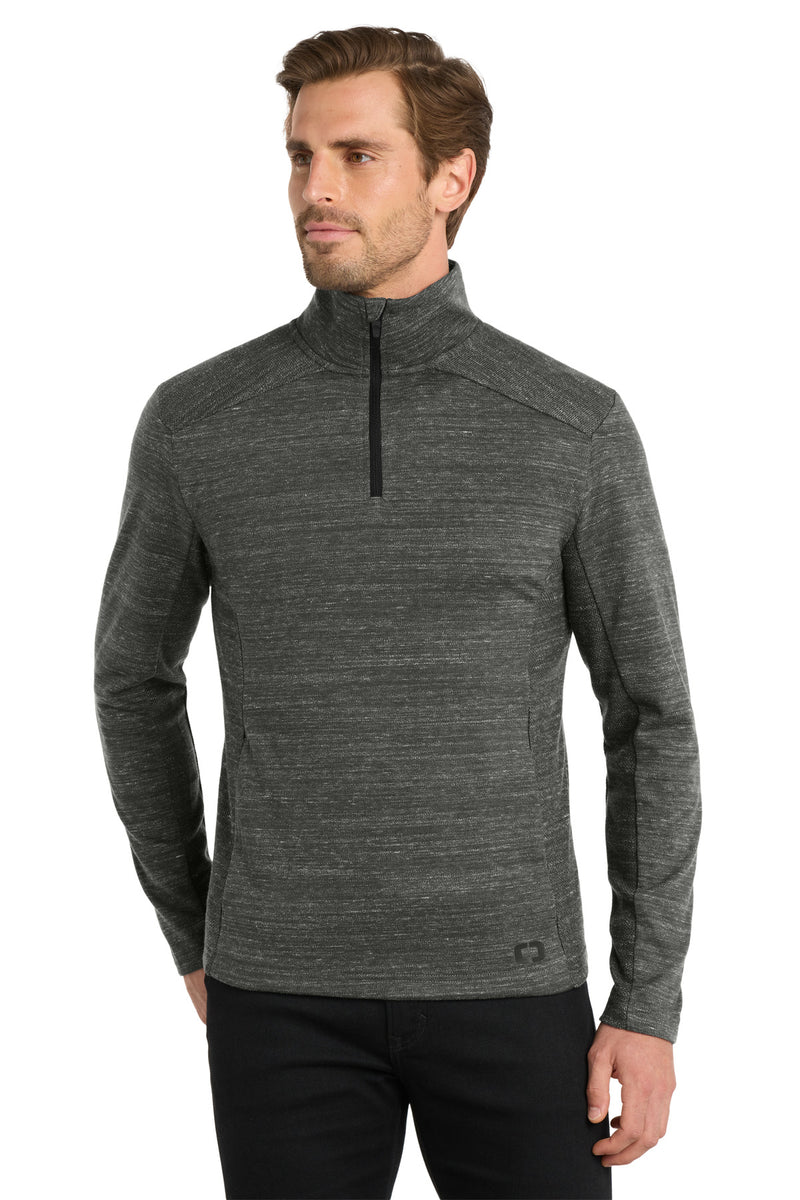 OGIO Flux 1/4-Zip - Tarmac Grey Heather