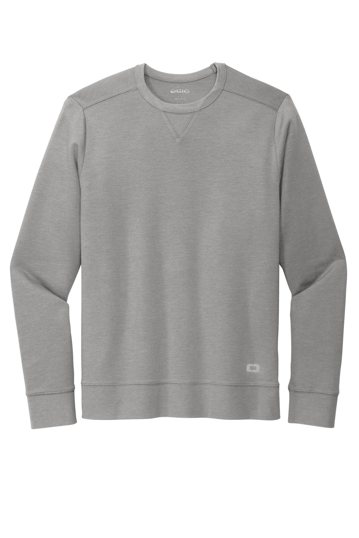 OGIO Luuma Flex Long Sleeve Crew - Petrol Grey Heather