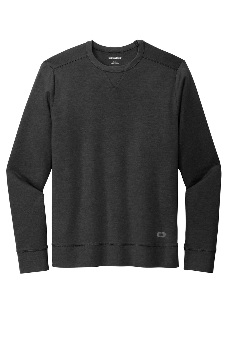 OGIO Luuma Flex Long Sleeve Crew - Tarmac Grey Heather