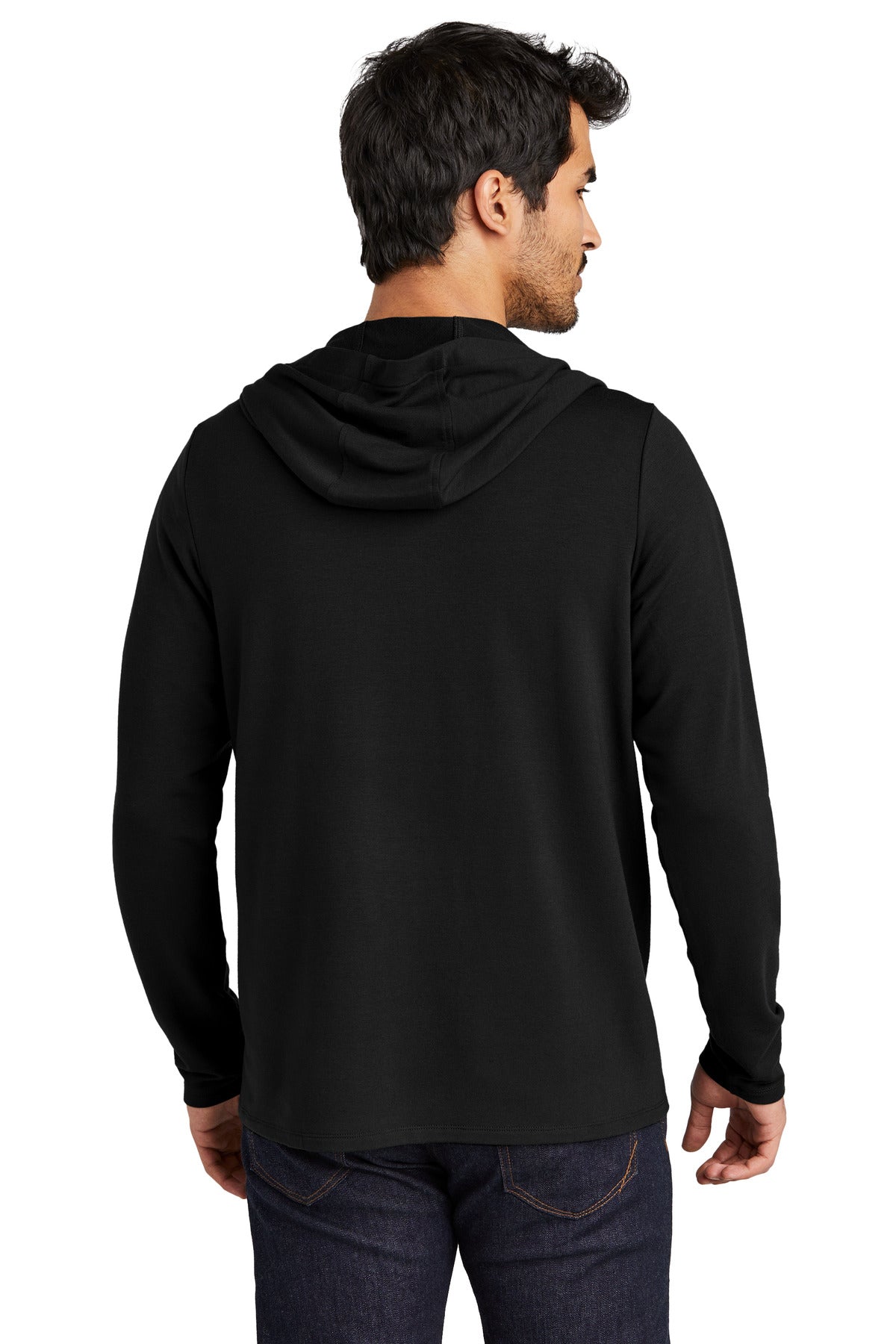 OGIO Luuma Flex Hooded Henley - Blacktop