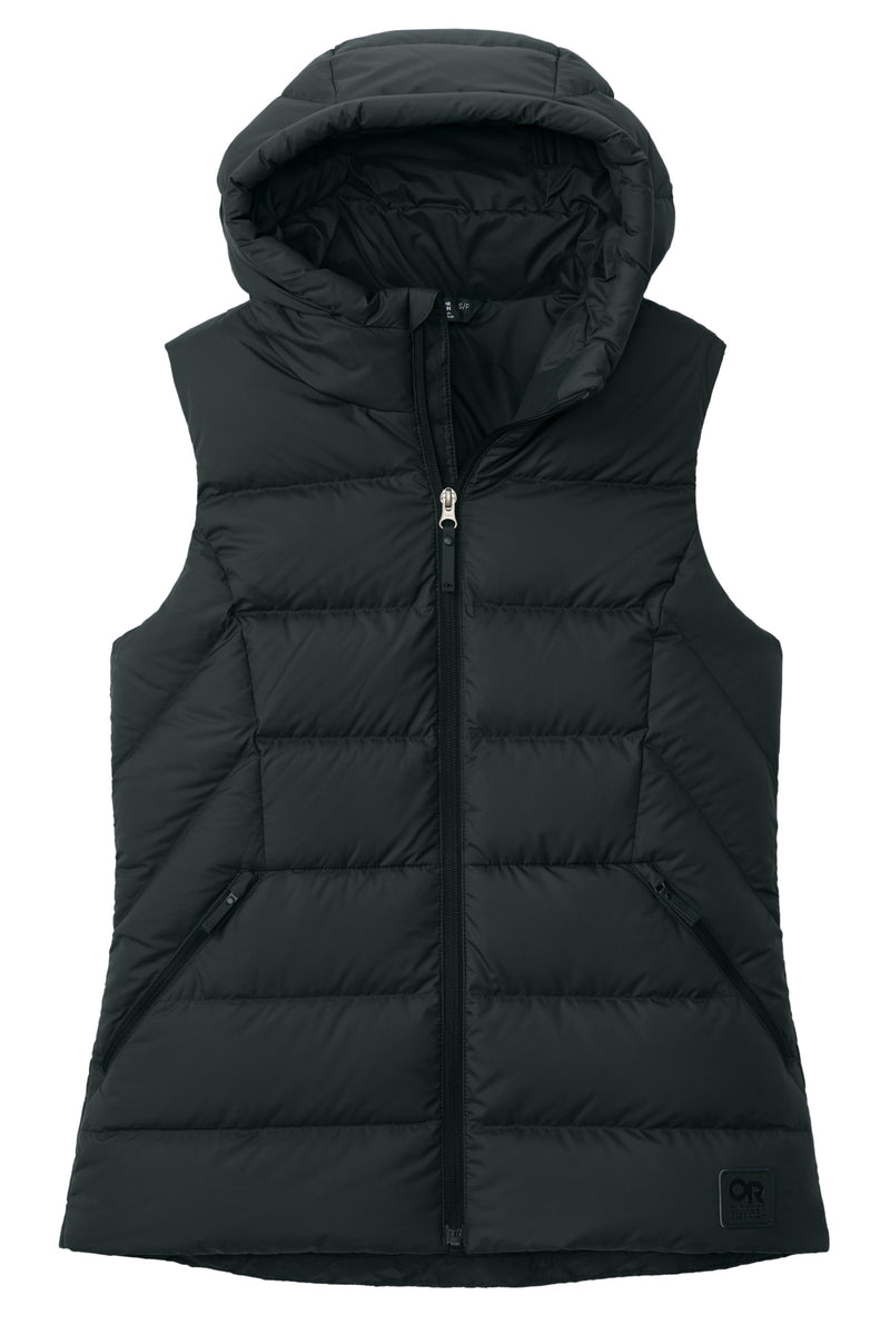 LIMITED EDITION Outdoor Research Women's Coldsnap Hooded Down Vest - Black