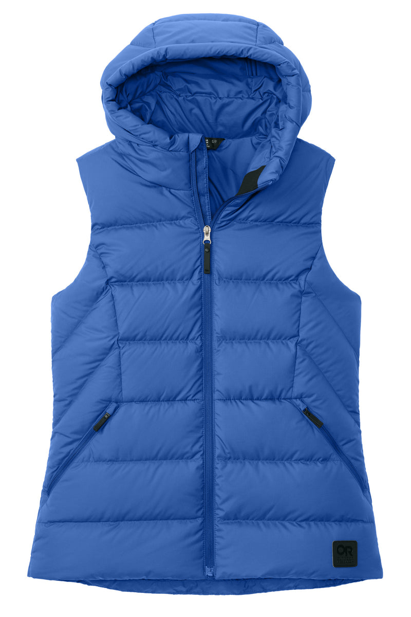 LIMITED EDITION Outdoor Research Women's Coldsnap Hooded Down Vest - Galaxy Blue