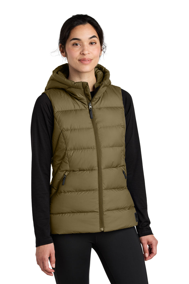 LIMITED EDITION Outdoor Research Women's Coldsnap Hooded Down Vest - Loden