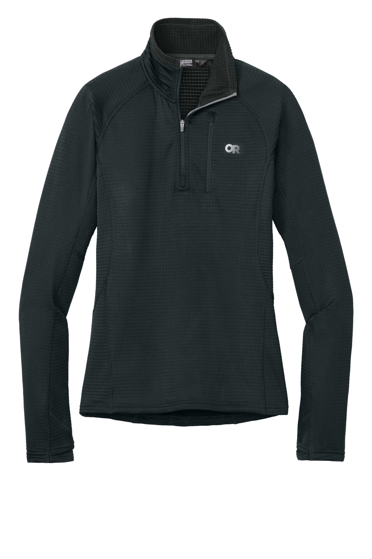 LIMITED EDITION Outdoor Research Women's Tech Grid 1/4-Zip Fleece - Black