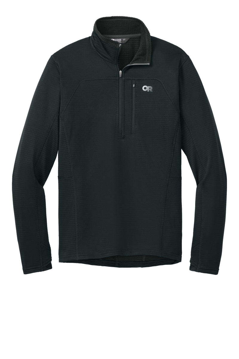 LIMITED EDITION Outdoor Research Tech Grid 1/4-Zip Fleece - Black