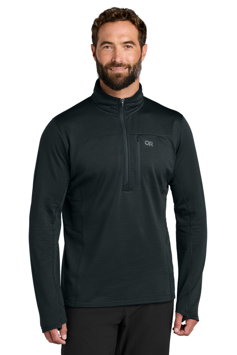 LIMITED EDITION Outdoor Research Tech Grid 1/4-Zip Fleece - Black