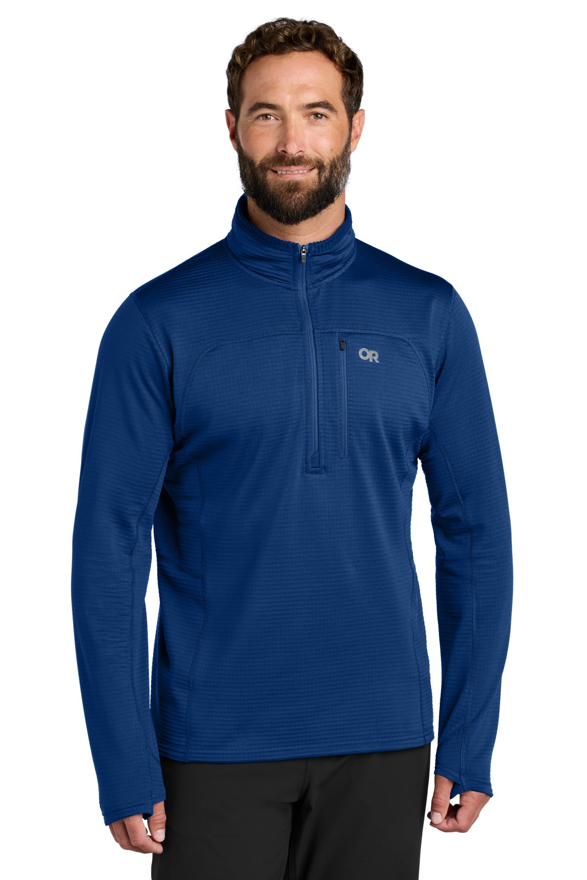 LIMITED EDITION Outdoor Research Tech Grid 1/4-Zip Fleece - Galaxy Blue
