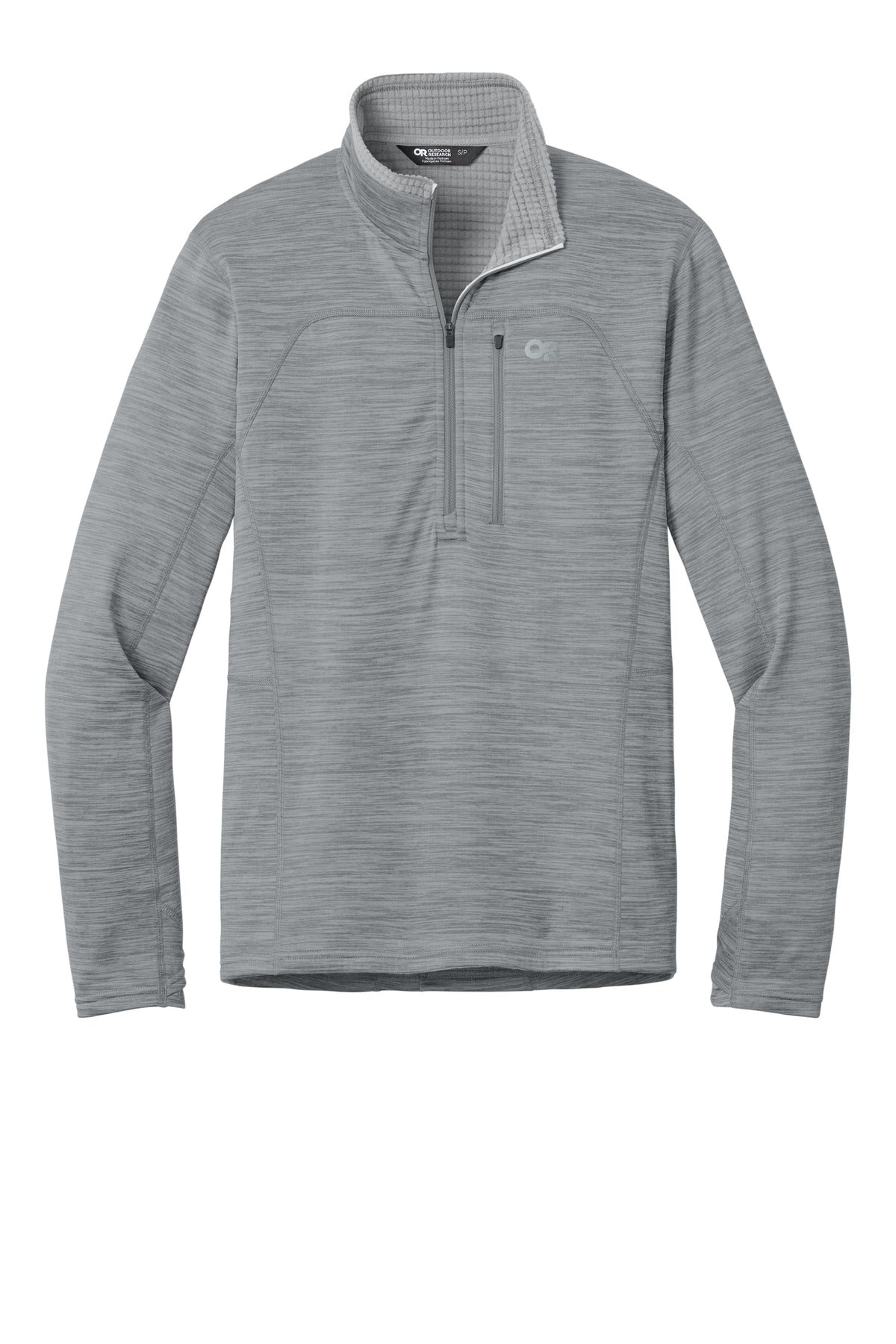 LIMITED EDITION Outdoor Research Tech Grid 1/4-Zip Fleece - Grey Heather
