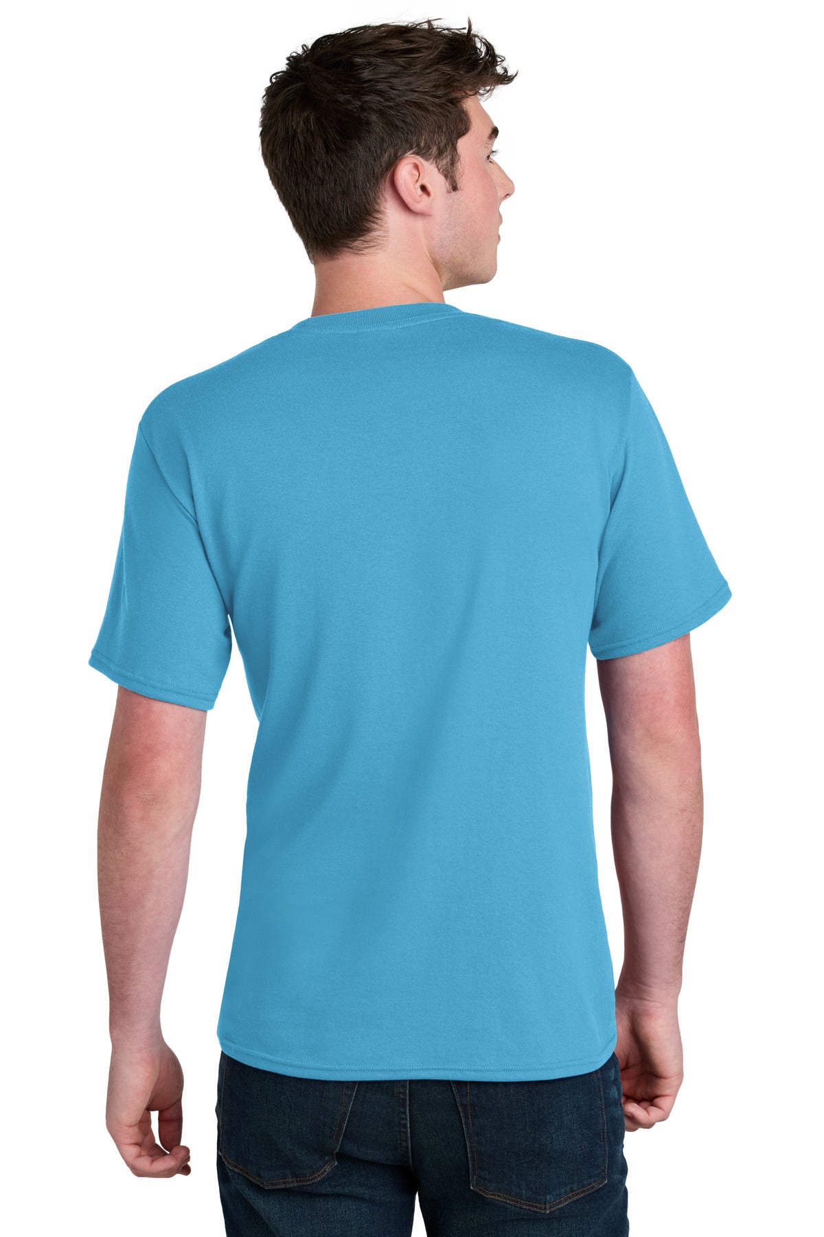 Port & Co Core Blend Recycled Tee - Aquatic Blue